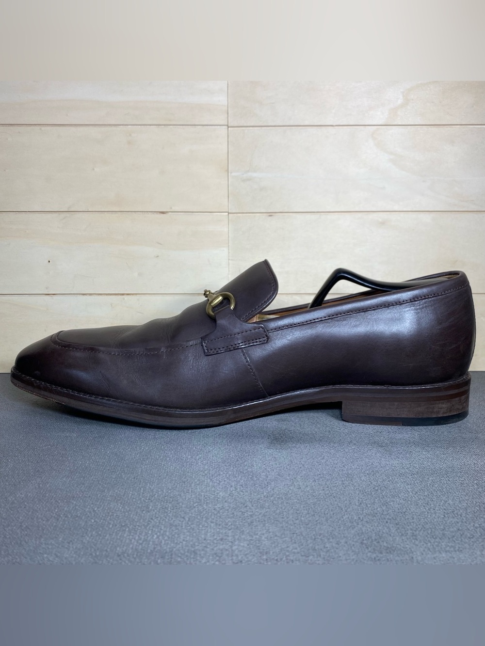 Johnston Murphy Sullivan Bit Loafer Brown Leather Men's Size 11.5 M Dress Shoes - Picture 2 of 11